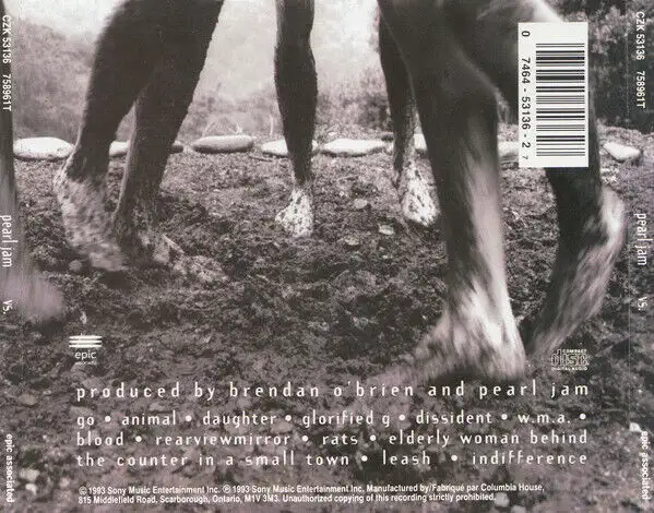 CD-PEARL JAM-VS-1993 in CDs, DVDs & Blu-ray in Laval / North Shore - Image 3