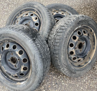 195/60r15 Nokian Nordman Winter tires in rims 4x114.3 PCD :)