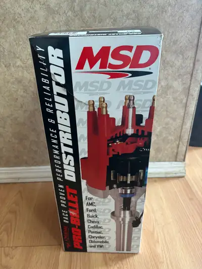 BRAND NEW IN BOX NEVER USED MSD Pro-Billet Distributor SB Ford 302/351W Shaft dia. 0.531” $300 plus...