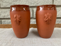Sprigged Wine Cups by Earth Works Pottery (Barbara Taylor)