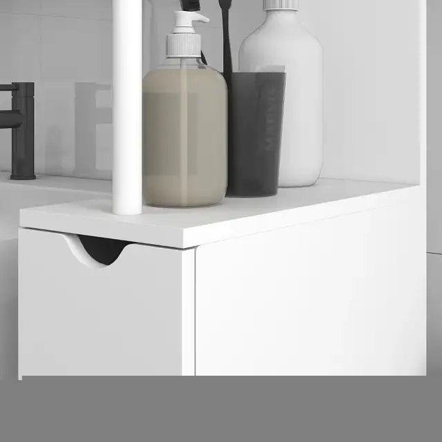 Tall Bathroom Storage Cabinet, Narrow Bathroom Cabinet with Draw in Bookcases & Shelving Units in Markham / York Region - Image 9