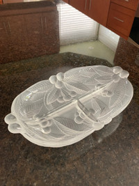 Mikasa Frosted Crystal - Divided Dish