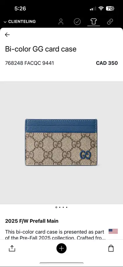 Gucci wallet, View more