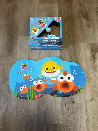 I have a 25 piece foam baby shark puzzle asking $10 from a smoke free home