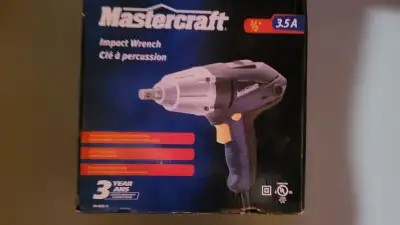 Mastercraft 1/2 inch 3.5 amp impact wrench, View more