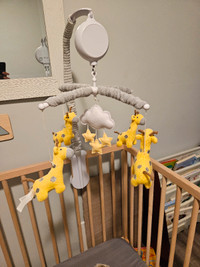 Giraffe baby crib mobile