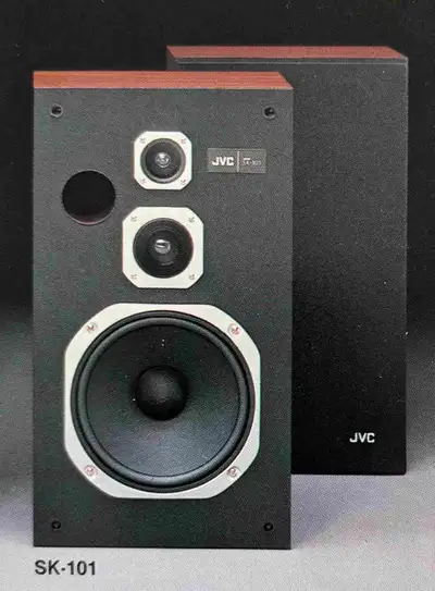 TWO JVC STEREO SPEAKERS, View more