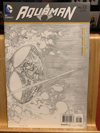 Aquaman #12 - Black and white sketch cover