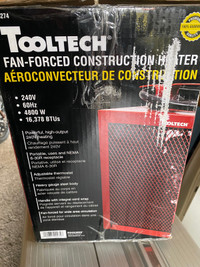 tooltech 240v 60hz 4800w 16378btus electric heater 