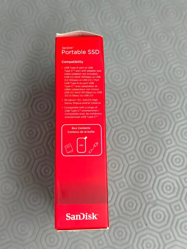 SanDisk 1TB Portable SSD USB 3.2 - New Sealed604123326108160002