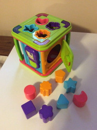 Shape sorter / activity cube with lights and music