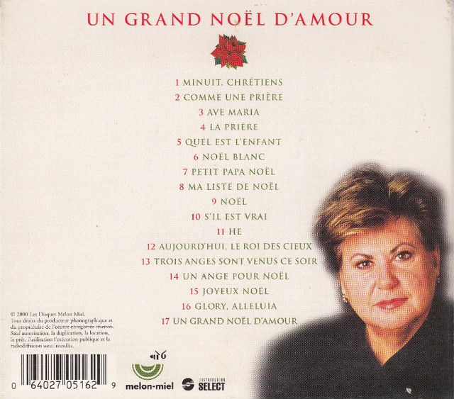 CD Un grand Noël d'amour chansons de  Ginette Reno . Pour offrir dans CD, DVD et Blu-ray  à Saint-Hyacinthe - Image 2