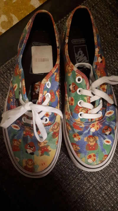 Vans Nintendo Super Mario Bros Skate Shoes Size M6 F7.5, View more