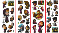 3D stickers MASHA AND THE BEAR МАША И МЕДВЕДЬ