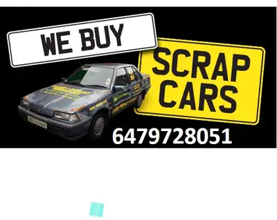 We buy all kinds of scrap and unwanted cars for cash. We provide same day free pickup with tow truck...