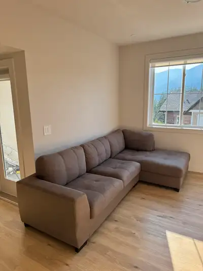 FREE DELIVERY! SECTIONAL SOFA, SOFT & COMFORTABLE BROWN, View more