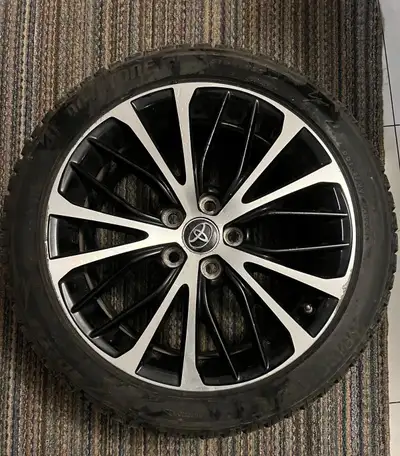 18”Original alloy wheels came out of Toyota camry 2018 With set of Bridgestone winter tires. Tires a...