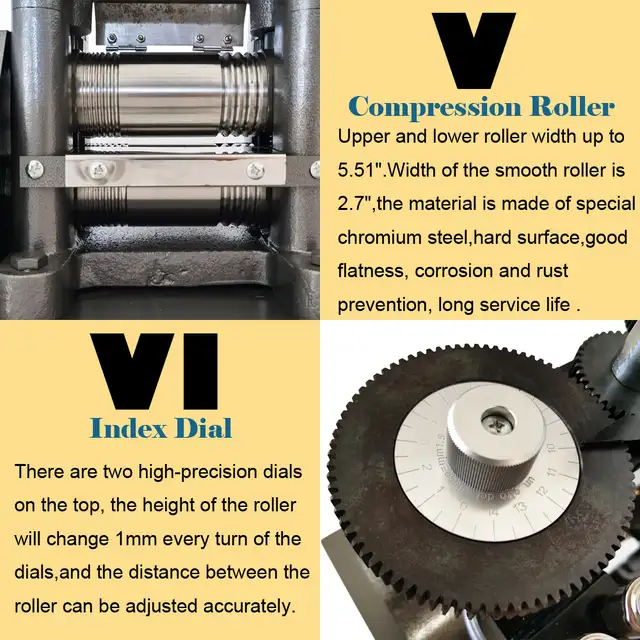 110V Electric Rolling Mill for Gold Making Flake Machine 056390 | Other ...