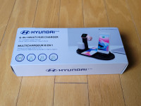 Hyundai 6-in-1 Desktop Charger - iPhone / Samsung / Android