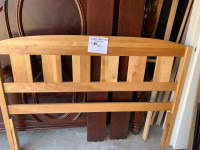 Birch wood  size double headboard asking $40 