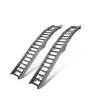 Steel rung folding arched loading ramps (2-pc)