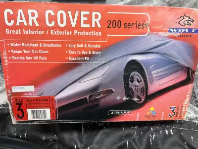 Wolf automotive car cover in great condition, only used a couple of times. Soft cover meant for prot...
