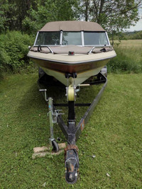 1986 Thundercraft 16' I/O Bow Rider Boat and Trailer For Sale