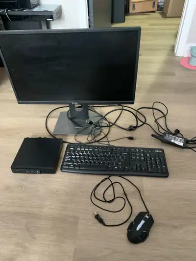 Computer is like new , mouse and keyboard work great , ready to use ! 180 OBO