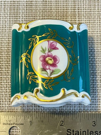 Vintage Porcelain Holder & Tray