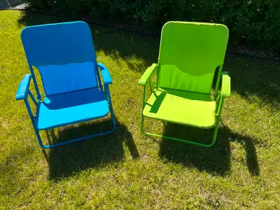 Beach Chairs - Patio - Camping - 2 chairs, View more