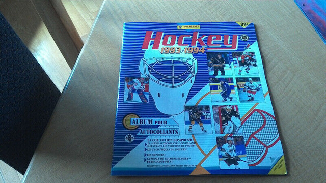 Série Complète de 276 stickers Panini Hockey 1993-94 avec album dans Art et objets de collection  à Laval/Rive Nord - Image 2