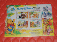 Block of four 45-cent Winnie the pooh Walt Disney World stamps