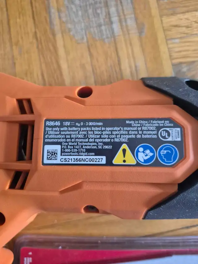 RIDGID 18V Reciprocating Saw (Tool-Only) + N in Power Tools in City of Toronto - Image 3