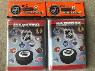 BRAND NEW - NHL PARTY INVITATIONS, View more