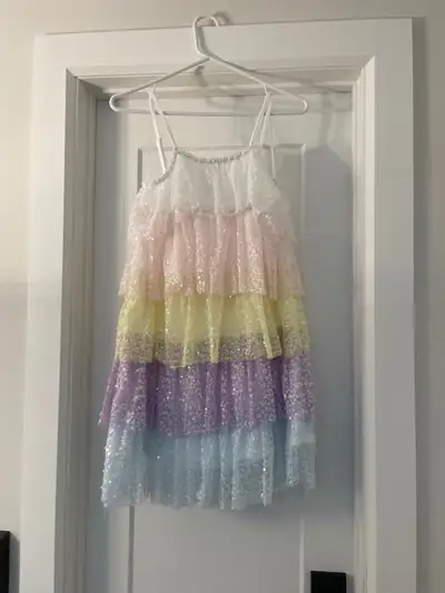 Rainbow sequin dress, View more
