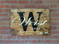 Customized Family Name Signs