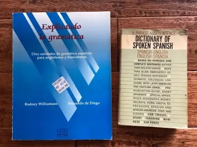 Spanish grammar book and dictionary , View more
