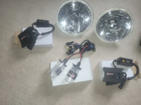 New 7 1/4" Headlight Kit with HID Bulbs and Ballasts. $120