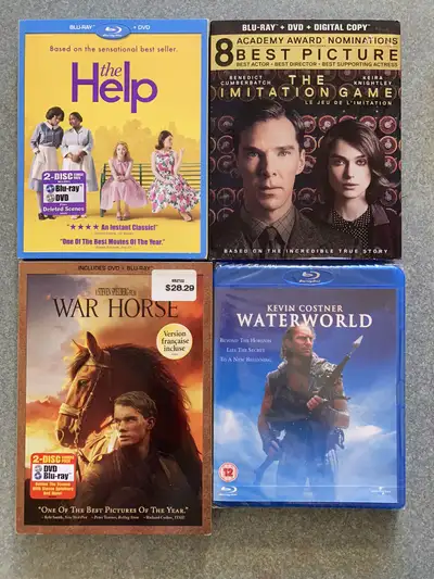 New Blurays The Help The Imitation Game Waterworld War Horse , View more