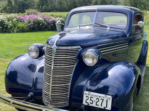 1938 Chevrolet Master 6, Royal Blue, 2-door Coach