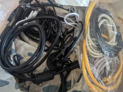 Assorted Cables (HDMI, Micro USB, Ethernet), View more