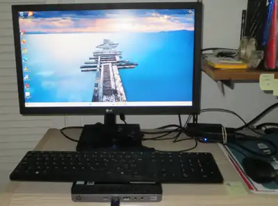 Ensemble ordi HP Prodesk 600G4 Core-i5-8500T 8Go SSD 256Go W11, View more