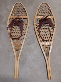Traditional Wooden Snowshoes and Mukluks