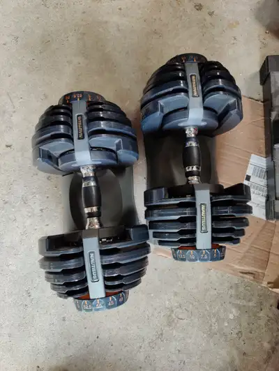 Nautilus / Bowflex Adjustable Dumbbells to 52.5lbs selecttech, View more