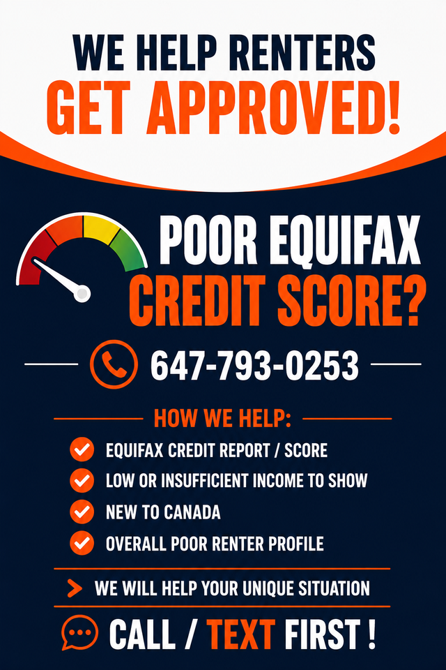 We Help with POOR CREDIT SCORE & LOW INCOME Renters! CALLTODAY!