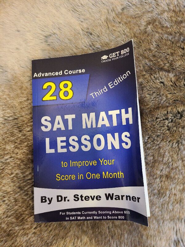 SAT Math prep work book to ace the college board SAT exams in Textbooks in Mississauga / Peel Region