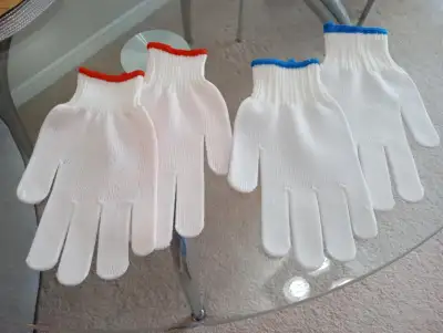 2 Pairs of Rubber Sided Gloves, View more