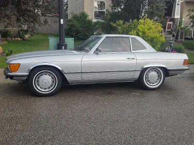 1974 Mercedes 450SL Hardtop/softtop. Built in Germany and spent much of its time in Saudi Arabia or...