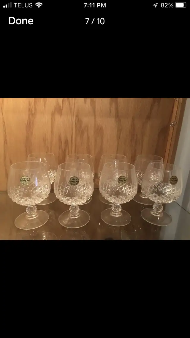 Crystal D’Arques Longchamp glasses in Kitchen & Dining Wares in Laval / North Shore - Image 6