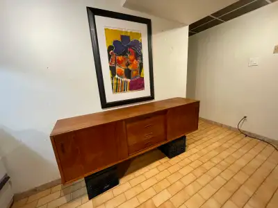 MASSIVE Mid-Century Modern Teak Sideboard, View more